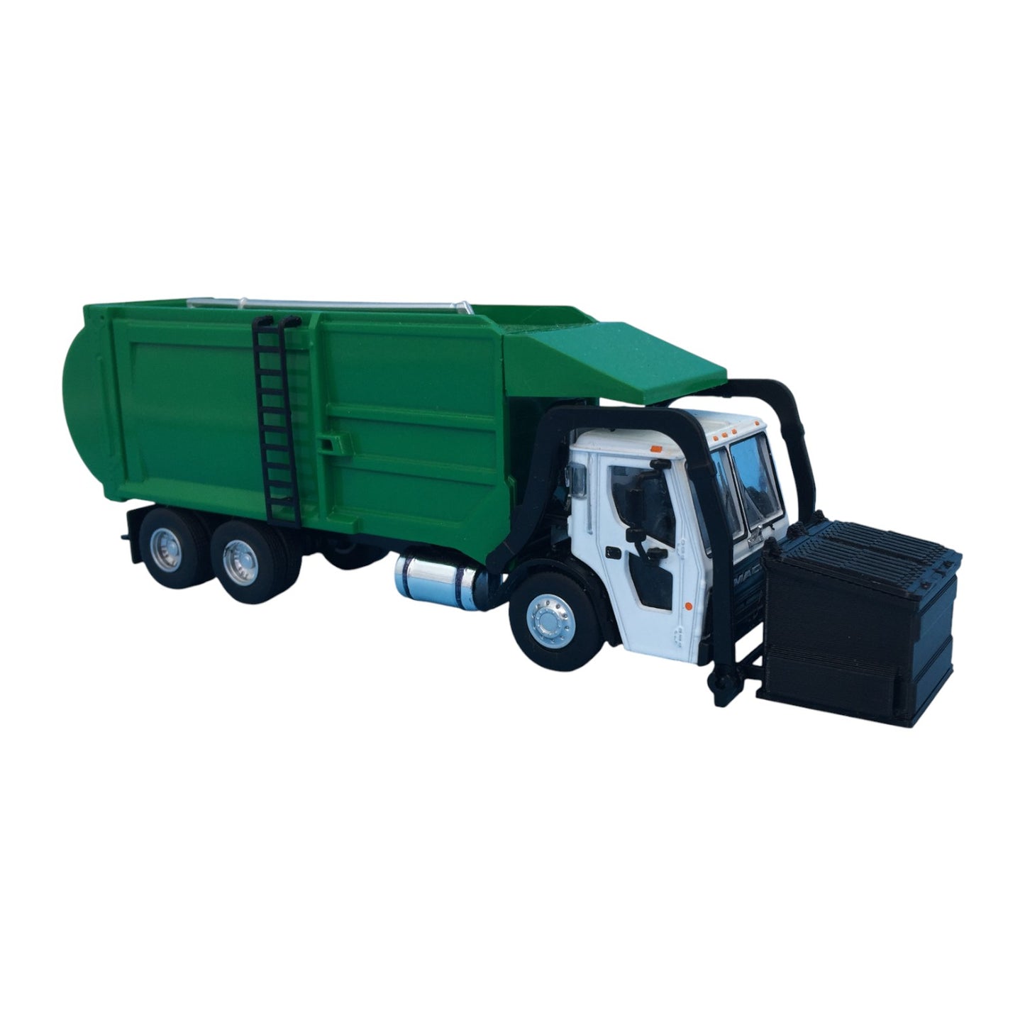 Dumpster for Greenlight Mack Refuse Truck - S Scale 1:64 - NO TRUCK - Black