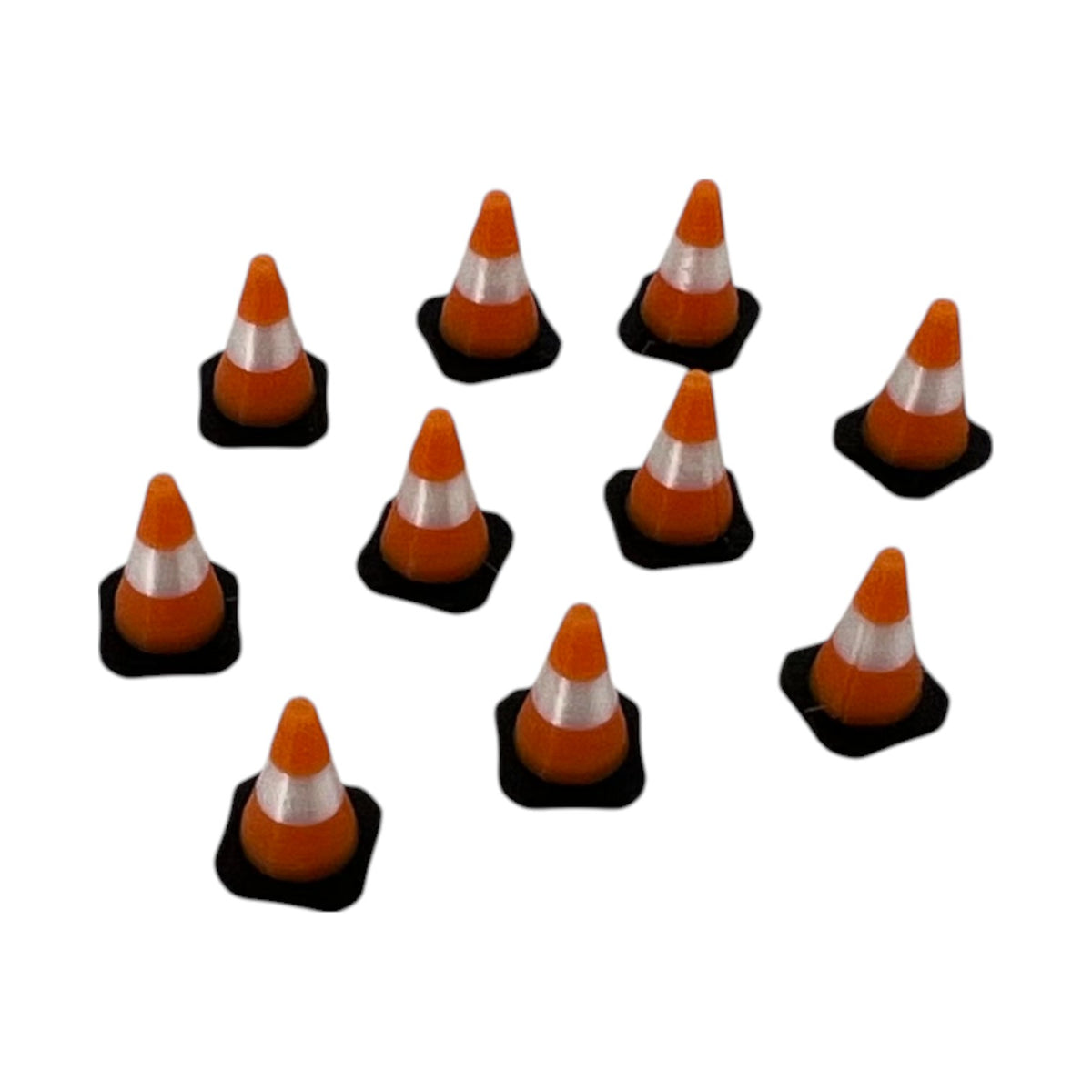 Scale Model - 18" Multi Color Traffic Cone Multi-Color - Reflective by Model Scenery World
