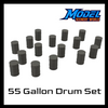 55 Gallon Drum/Barrel (15pc) - N Scale - Gray