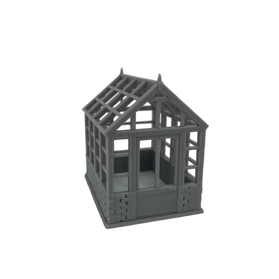 O Scale 1:48 Greenhouse Backyard Resin Building