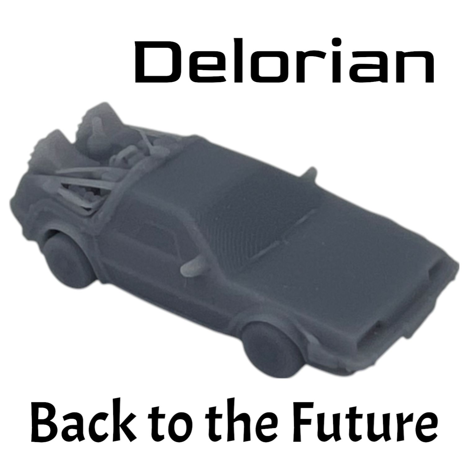 Scale Model of Back to the Future Delorean by Model Scenery World