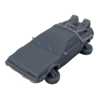 Scale Model of Flying - Back to the Future Delorean -Wheels Up by Model Scenery World