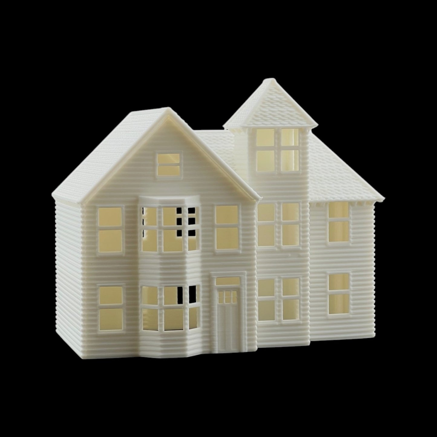 N Scale 1:160 Classic Victorian Houses 3pc Set