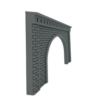 1-2 Track Double TUNNEL PORTAL CUT STONE / BRICK - HO Scale 1:87