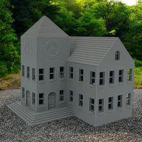 Clock Tower Town Hall or Courthouse Building - Z Scale 1:220