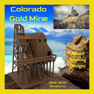 Colorado Gold Mine - ZZ Scale 1:300 - Theresa Mine Model - No Assembly Required