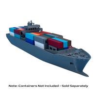 Container Ship Model – FeederMax – Waterline Cut – N Scale – Gray
