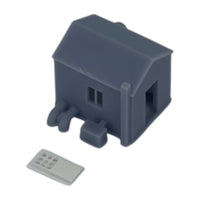 Scale Pumphouse Model by Model Scenery World - Side Parts View