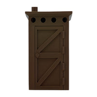 Front View - Scale Model of an Outhouse Privy by Model Scenery World