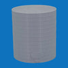Front View - Scale Model of a Tall Oil or Fuel Tank in White Color by Model Scenery World
