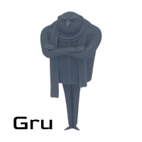 Scale Gru Figure from Despicable Me