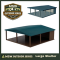 "The Outdoor Series" Large Shelter - Camping - Modeled in Color - N Scale 1:160