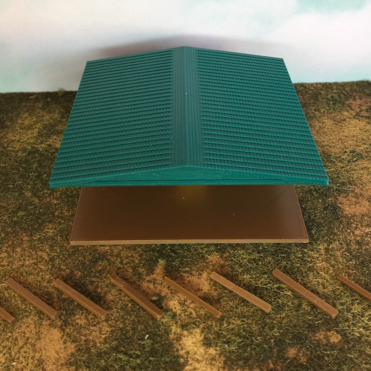 "The Outdoor Series"  Large Shelter - Camping - Modeled in Color - Z Scale 1:220