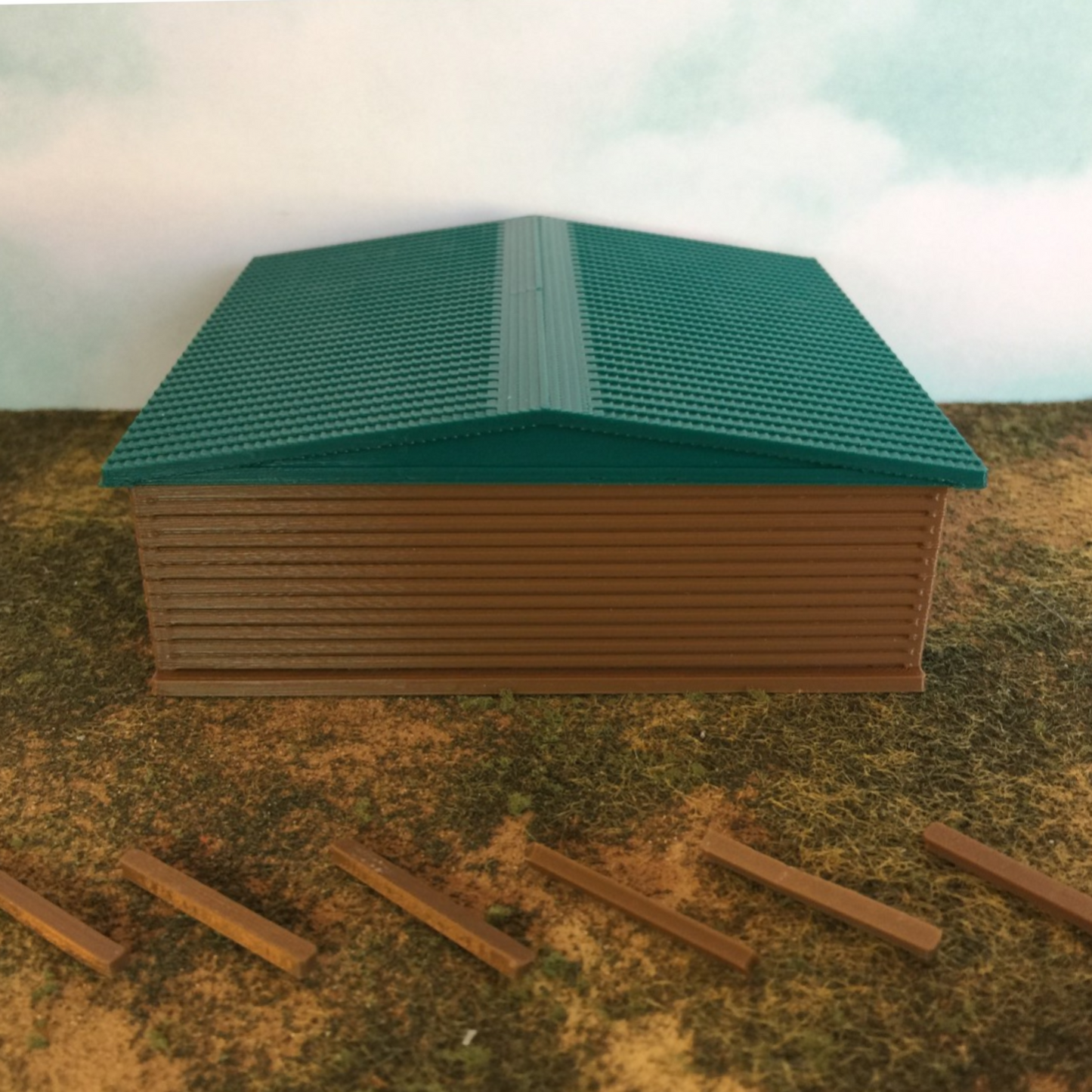 "The Outdoor Series"  Large Shelter - Camping Modeled in Color S Scale 1:64
