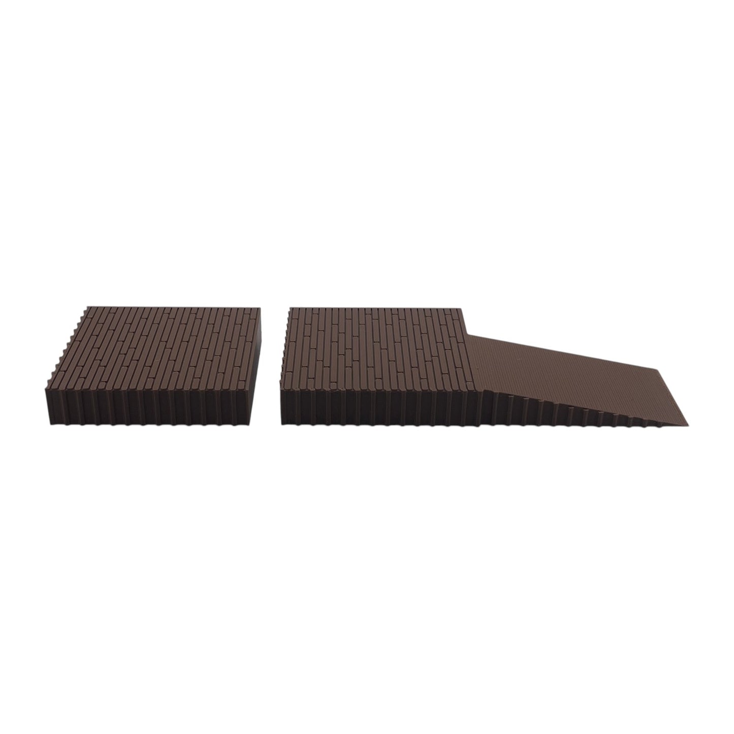 Loading Dock plus Platform - S Scale 1:64 - Brown