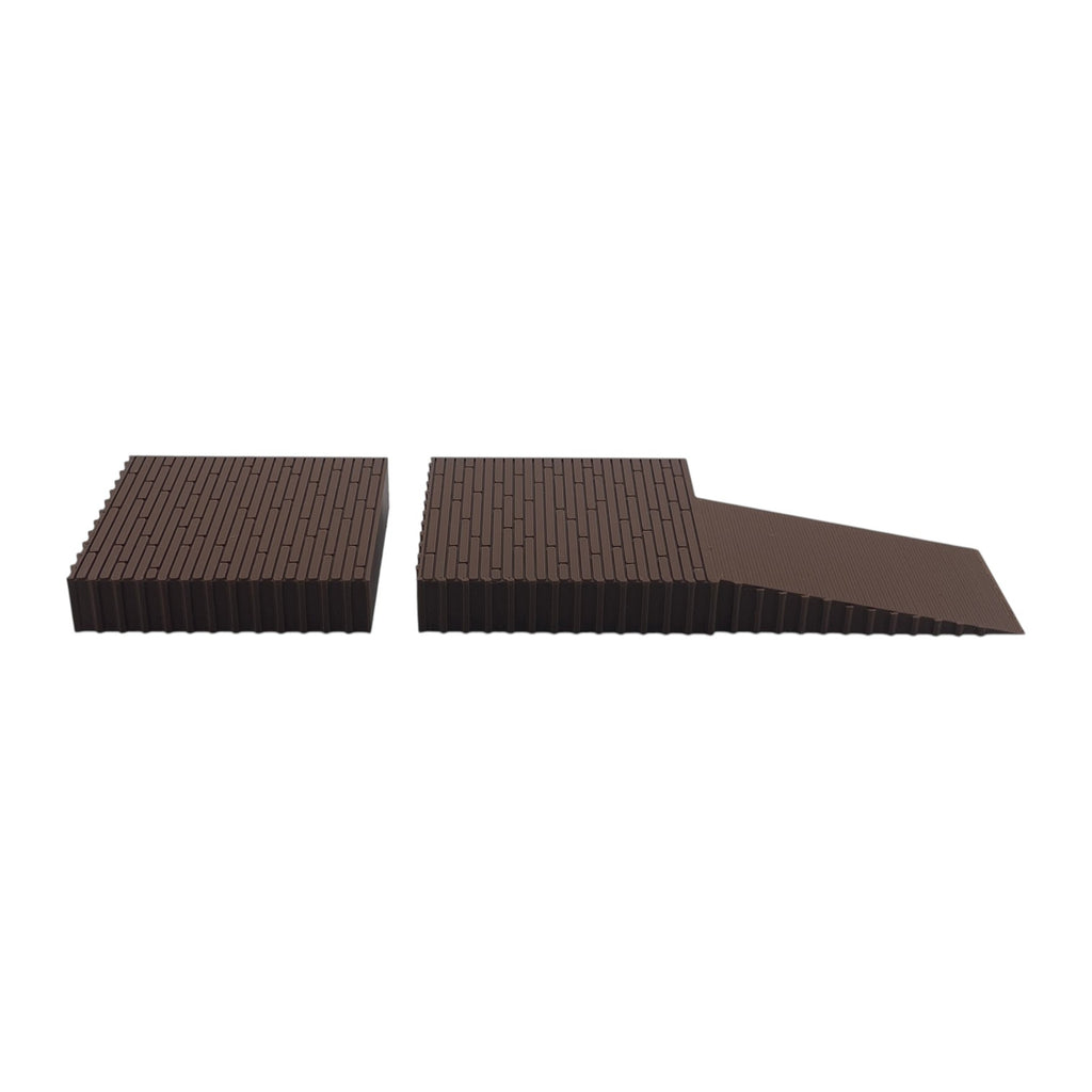 Loading Dock Scale Loading Dock plus Platform - O Scale 1:48 - Brown | Model Scenery World