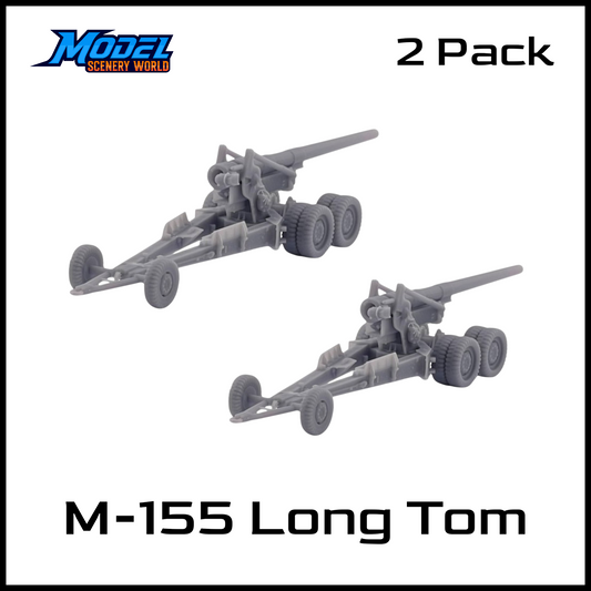 N Scale 1:160 M-155 Long Tom 2pk-Resin