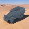 M3 Half Track Open - HO Scale 1:87 - Gray