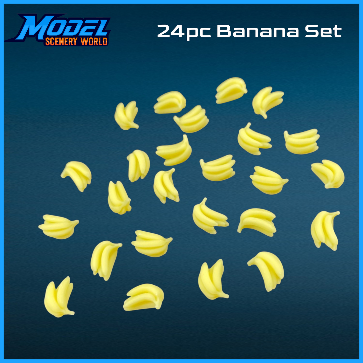O Scale 1:48 Yellow Banana's Farm Produce 24pc Set
