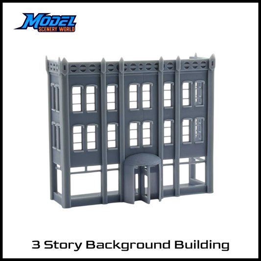 N Scale 1:160 3 Story Background Building