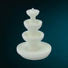 4 Tier Fountain - HO Scale 1:87 - White