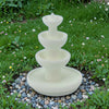 4 Tier Fountain - HO Scale 1:87 - White