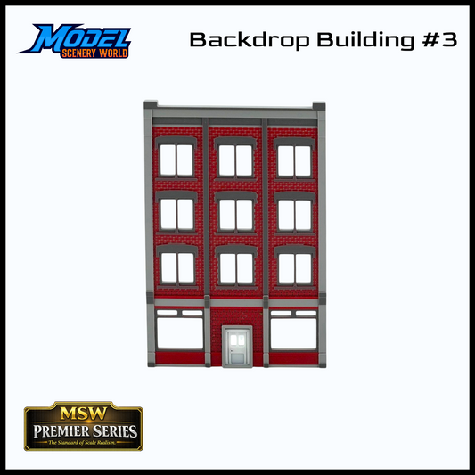 N Scale 1:160 Backdrop Building - Full Color Model