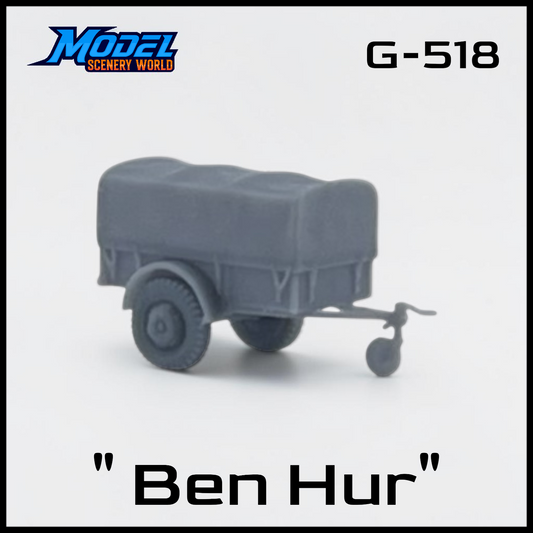 O Scale 1:48 G518 Benhur Military Cargo Trailer