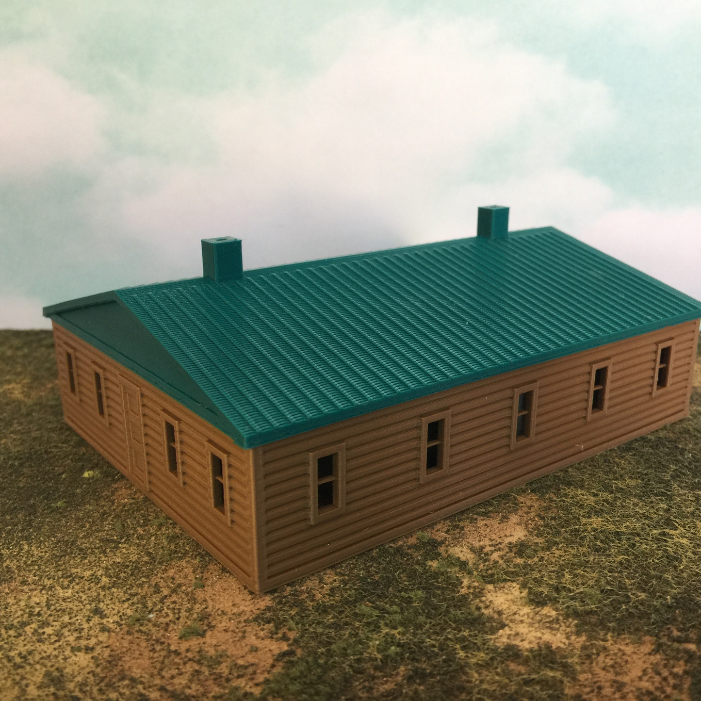 "The Outdoor Series" - Cabin #2 - Camping - Modeled in Color - N Scale 1:160