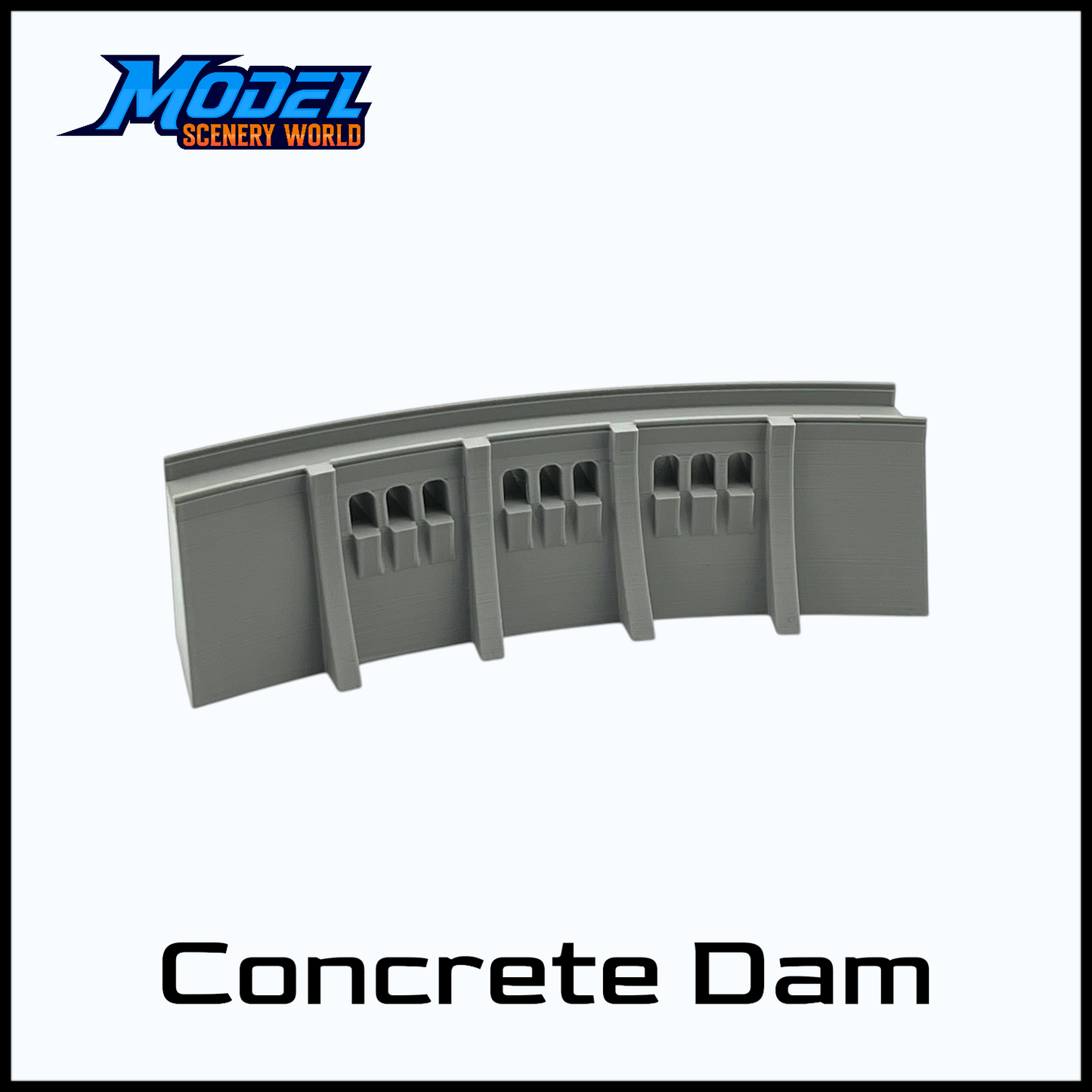 HO Scale 1:87 Concrete Dam Structure