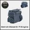HO Scale 1:87 Detroit Diesel 6-71 Engine