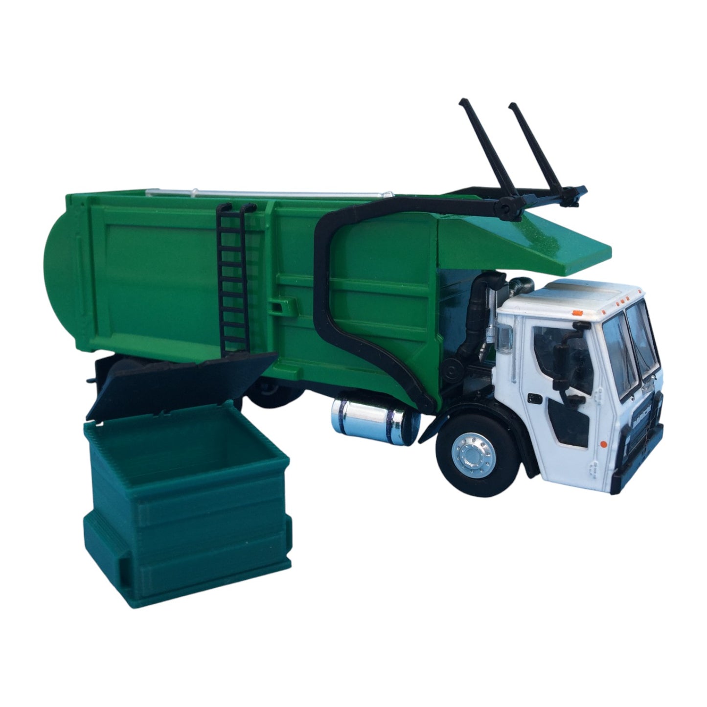Dumpster for Greenlight Mack Refuse Truck - S Scale 1:64 - NO TRUCK - Green