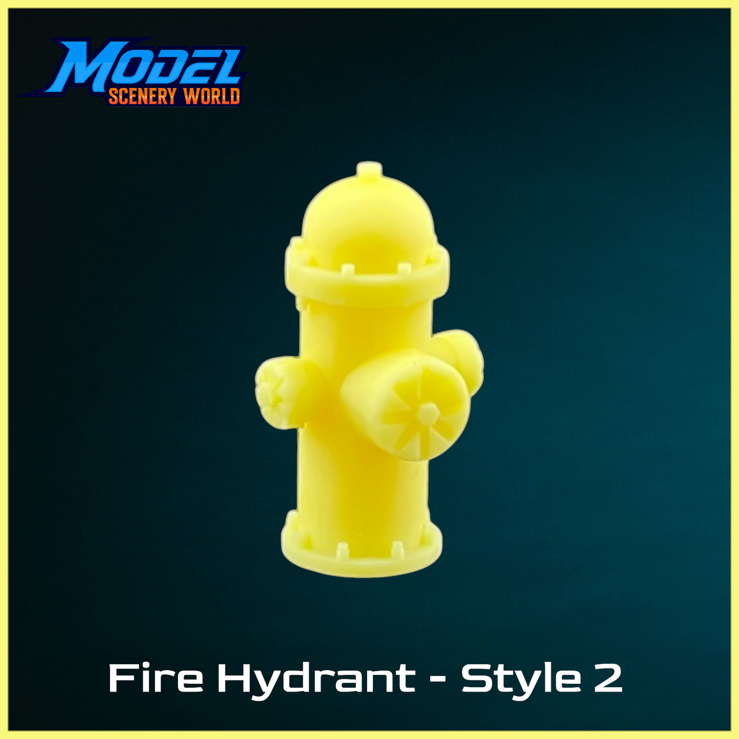 G Scale 1:24 Yellow Fire Hydrant Scenery