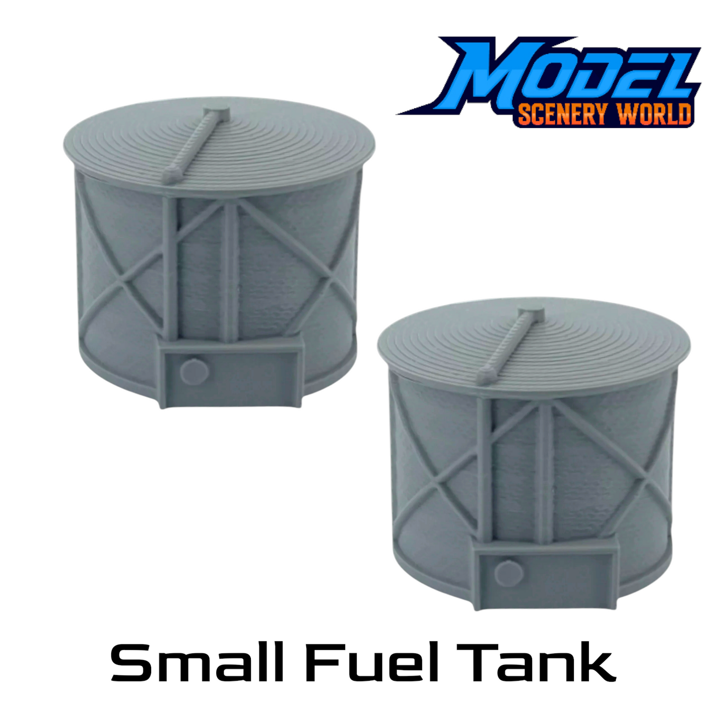 Small Fuel Tank - T Gauge 1:450 Scale - Gray