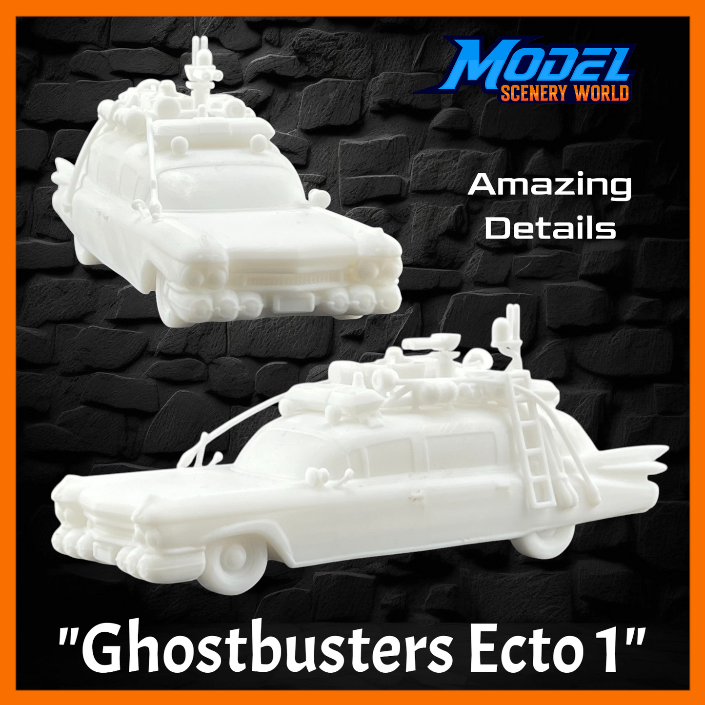 Z Scale 1:220 Ghostbusters Ecto-1 Resin Model Vehicle