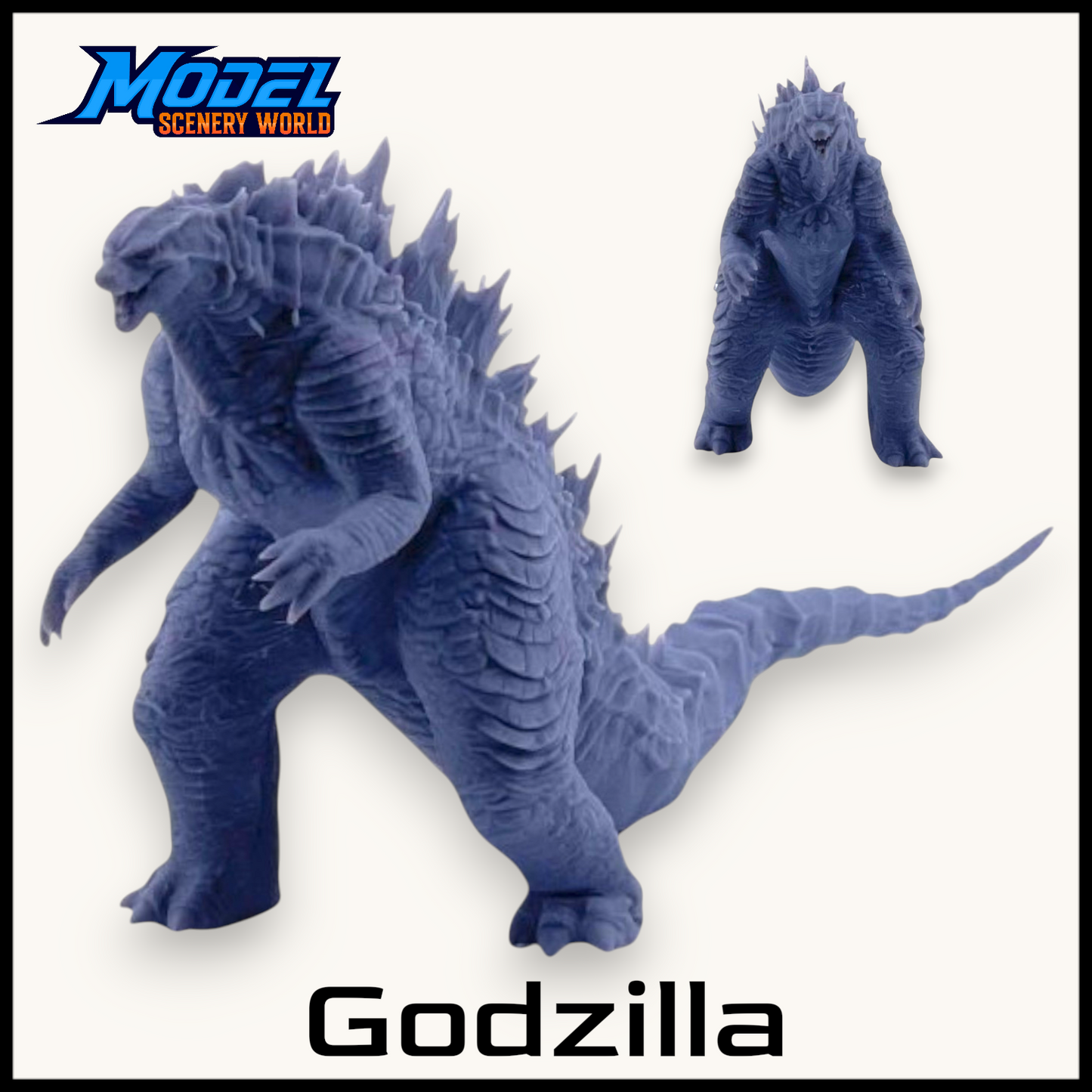 HO Scale 1:87 Godzilla 28' Tall Resin Figure
