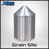 Grain Silo - O Scale 1:48 - Metallic Silver