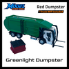Dumpster for Greenlight Mack Refuse Truck - S Scale 1:64 - NO TRUCK -Color RED
