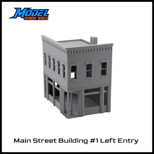 S Scale 1:64 Main Street Building #1 Left Entry