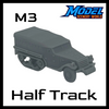 M3 Half Track Covered - HO Scale 1:87 - Gray