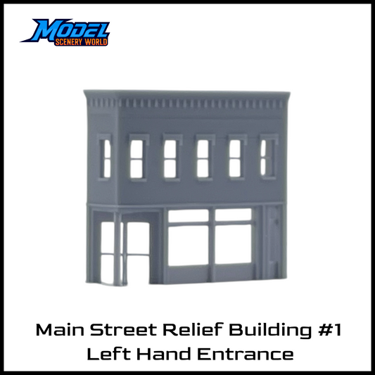 N Scale 1:160 Main Street Relief Building #1 LH-Resin