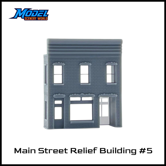 N Scale 1:160 Main Street Relief Building #5-Resin