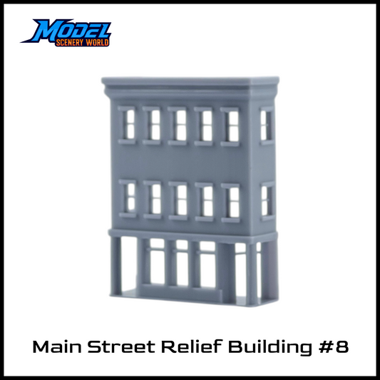 N Scale 1:160 Main Street Relief Building #8-Resin