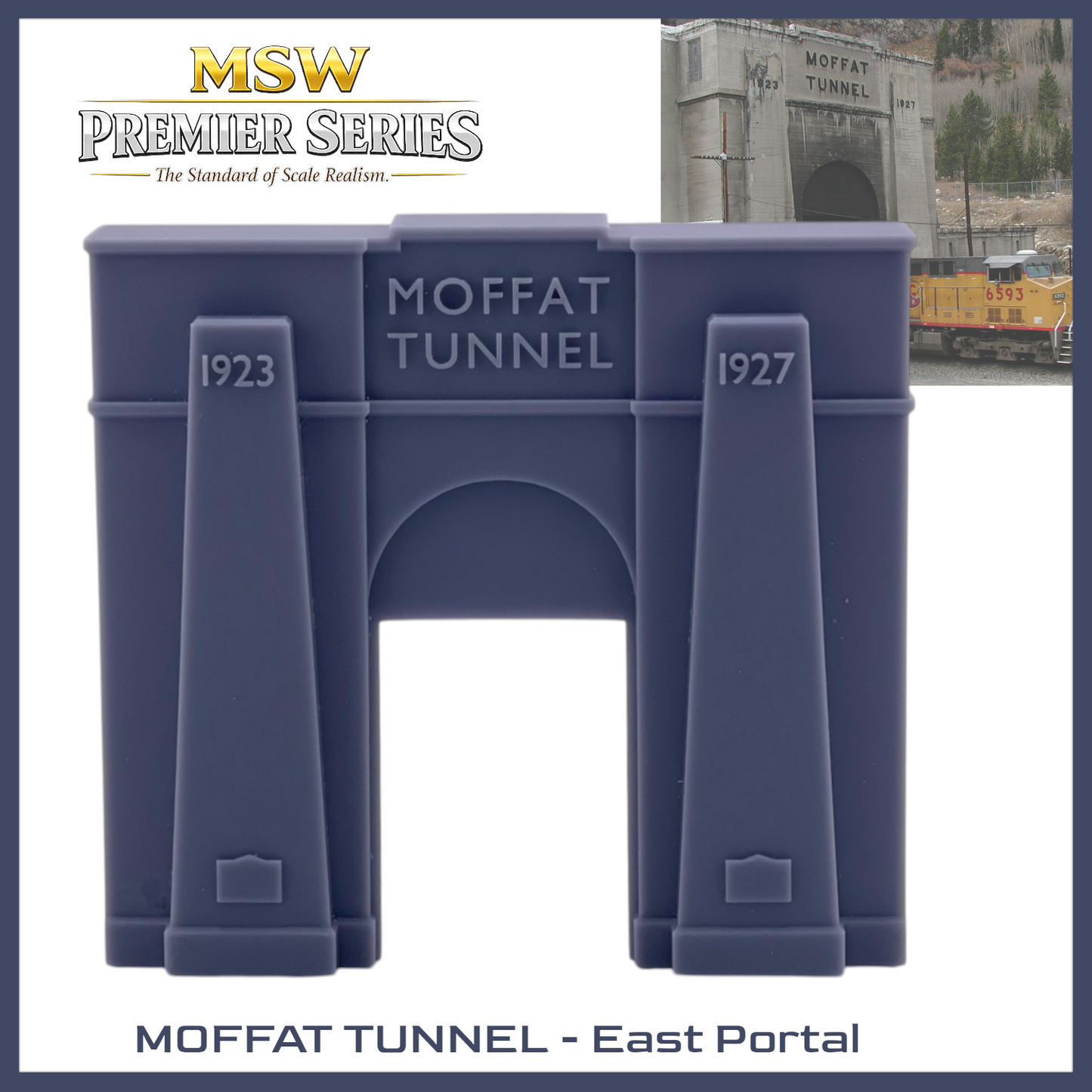 Moffat Tunnel East Portal - Center Portal Edition - Z Scale 1:220 - Resin