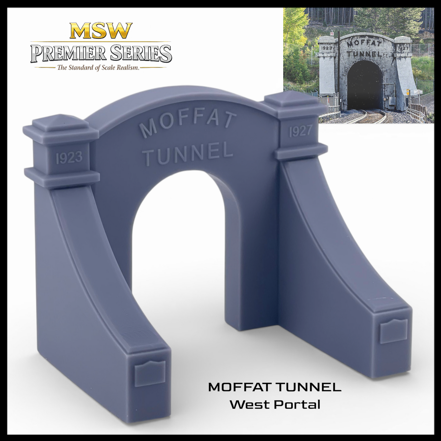 Moffat Tunnel - West Portal - T Gauge - 1:450 Scale - Resin
