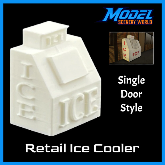 (2) RETAIL ICE BOX - ICE COOLER MACHINE - S Scale 1:64 - LEER POLAR Bag Chest Block
