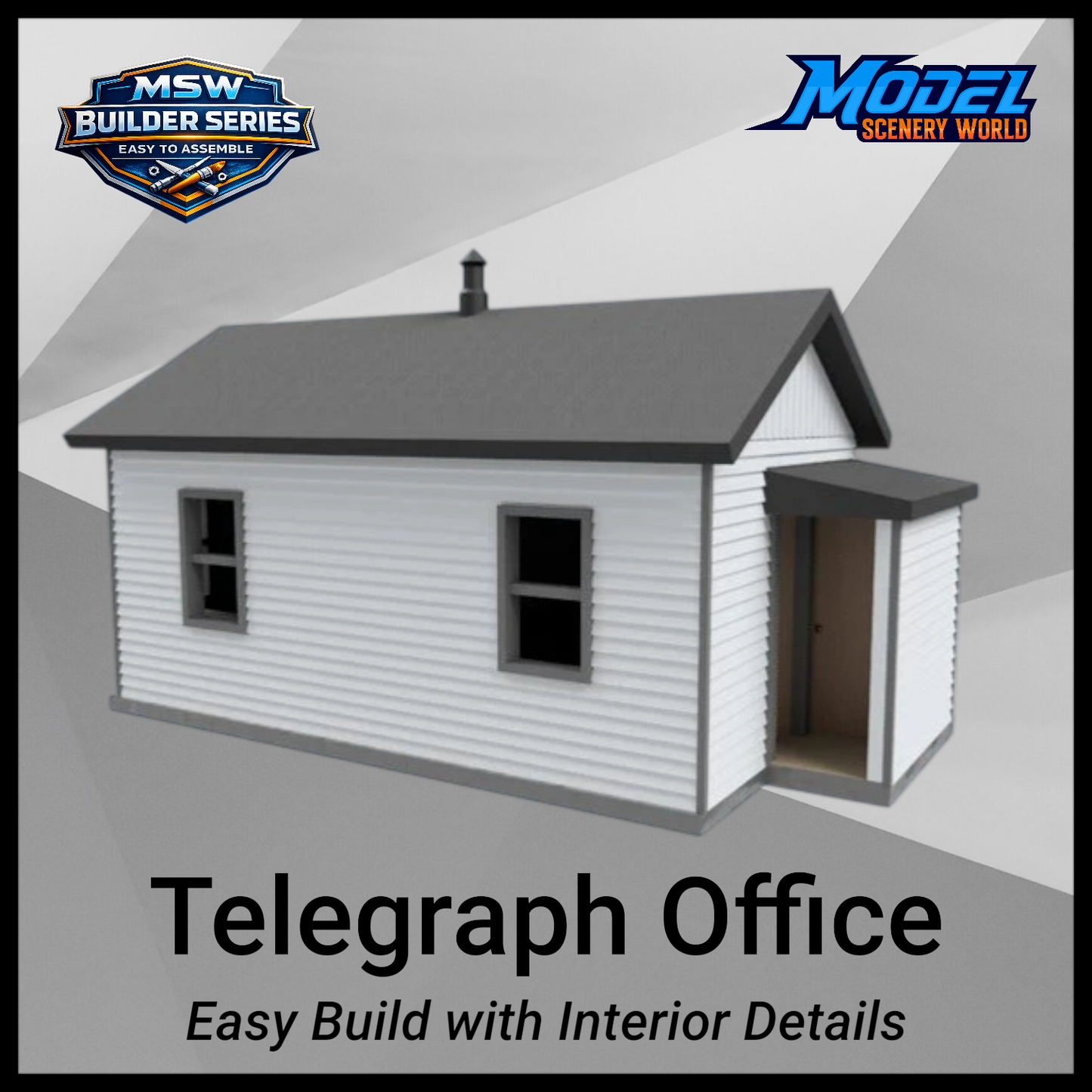 Z Scale 1:220 Telegraph Office Trackside Shanty
