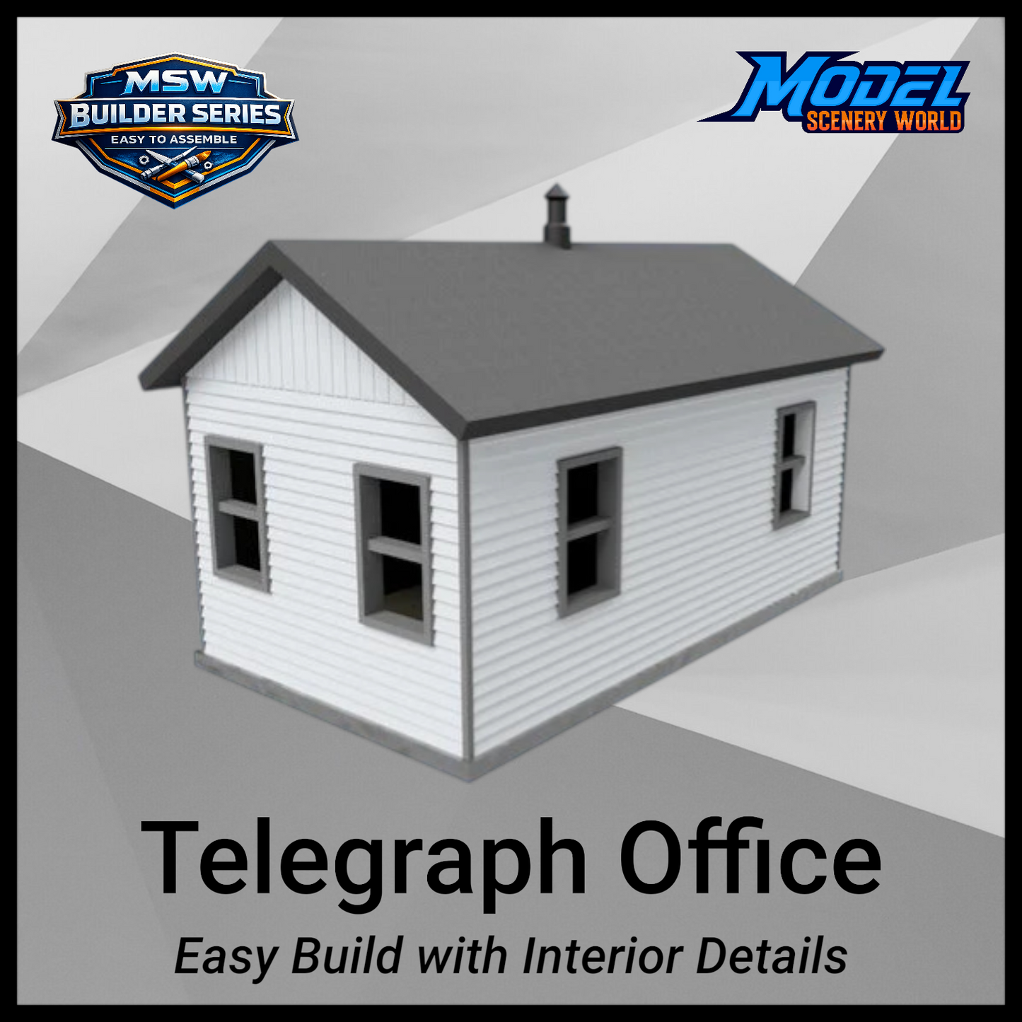 Z Scale 1:220 Telegraph Office Trackside Shanty