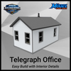 Telegraph Office / Trackside Shanty with Interior Design Elements - S Scale 1:64