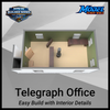 Telegraph Office / Trackside Shanty with Interior Design Elements - S Scale 1:64
